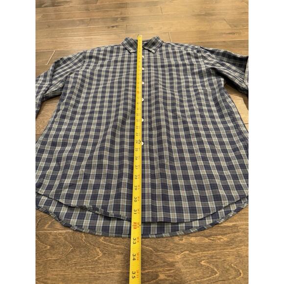 Pendleton Bridgeport Mens Blue Button Down Long Sleeve Dress Shirt Size M MEDIUM - Picture 8 of 9